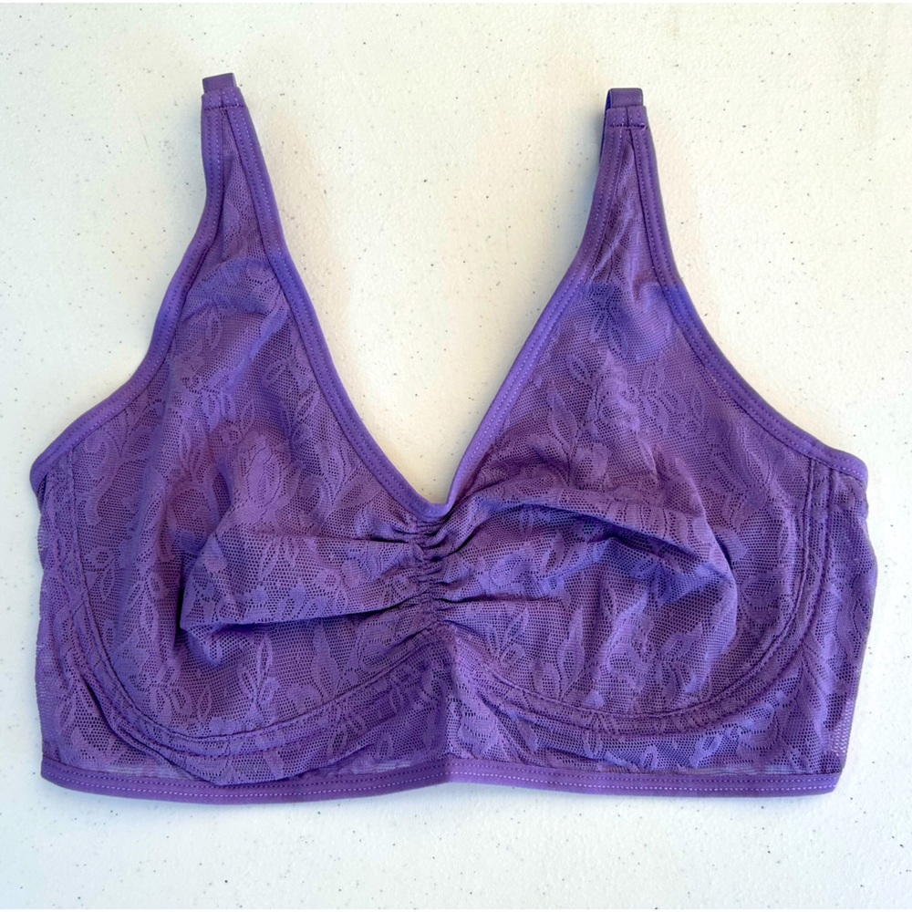 Ruby Ribbon Allure demiette Wisteria Floral new in bag. Sizes: 28(XS) 40C-D